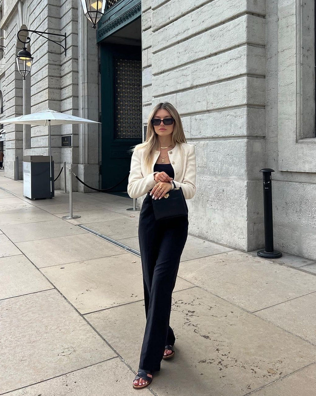 STYLE-Beige-Cropped Jacket